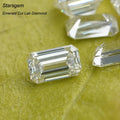 Starsgem Lab Grown Diamonds 2x3mm to 4.5x6.5mm Octagon Shape Emerald Cut White Lab Diamond DEF VS Lab Created Diamond