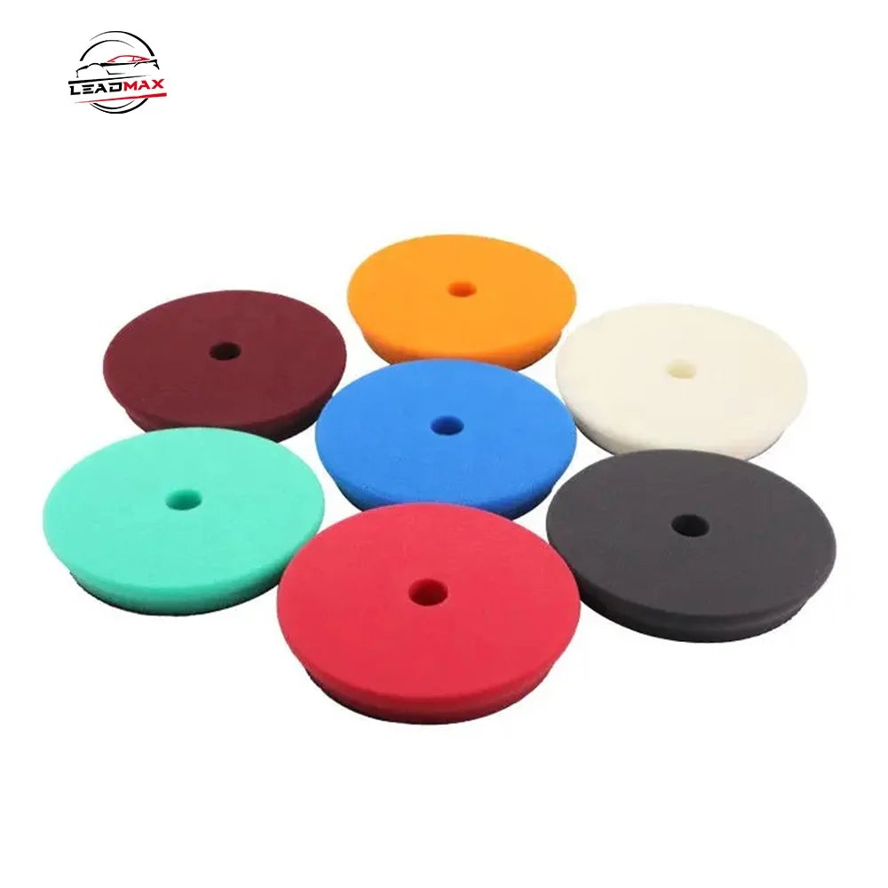 China Factory Quality 5 Inch Dual Action Polisher Auto Detailing Foam Car Polishing Pad Flat OEM Customizable for Car Bodies