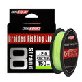 Factory X8 100 Meters Multi-Color Bite & Wear-Resistant PE Braided Fishing Line Floating for Stream & River Fishing