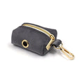 Custom High Quality Dark Grey Velvet Dog Waste Poop Bag Holder Pet Poo Bag Dispenser Factory Price Hot Sale Dog Waste Bag Holder