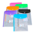 A4 Folder Storage Clip 11-Hole Transparent PP Loose-leaf File Document Bag Variety of Options for Student Test Paper Storage