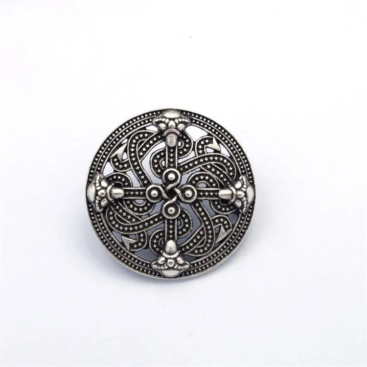 Nordic Celts Knot Viking Brooch for Women Men Jewelry Gift Vintage Hollow Pin Badge Brooches