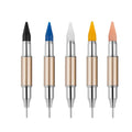 Tamax NAB002 Dual-ended Nail Dotting Pen Rhinestone Studs Picker Wax Pencil Manicure Glitter Powder Nail Art Tool