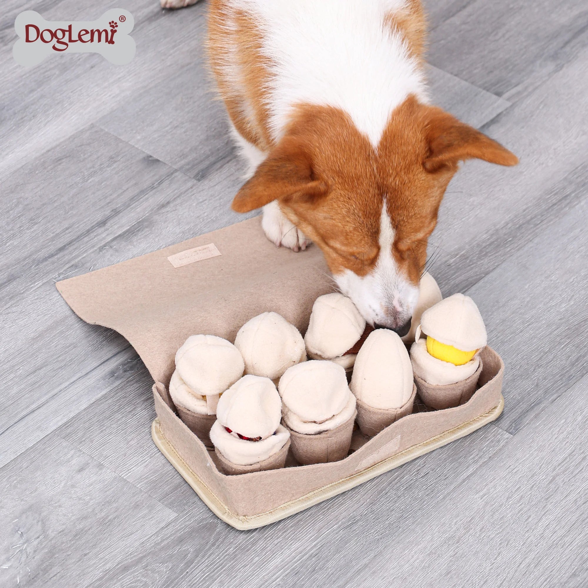ODM OEM Factory Eco-Friendly Felt Stuffed Dog Toy Squeaky Cute Branded Plush Soft Animal Toy