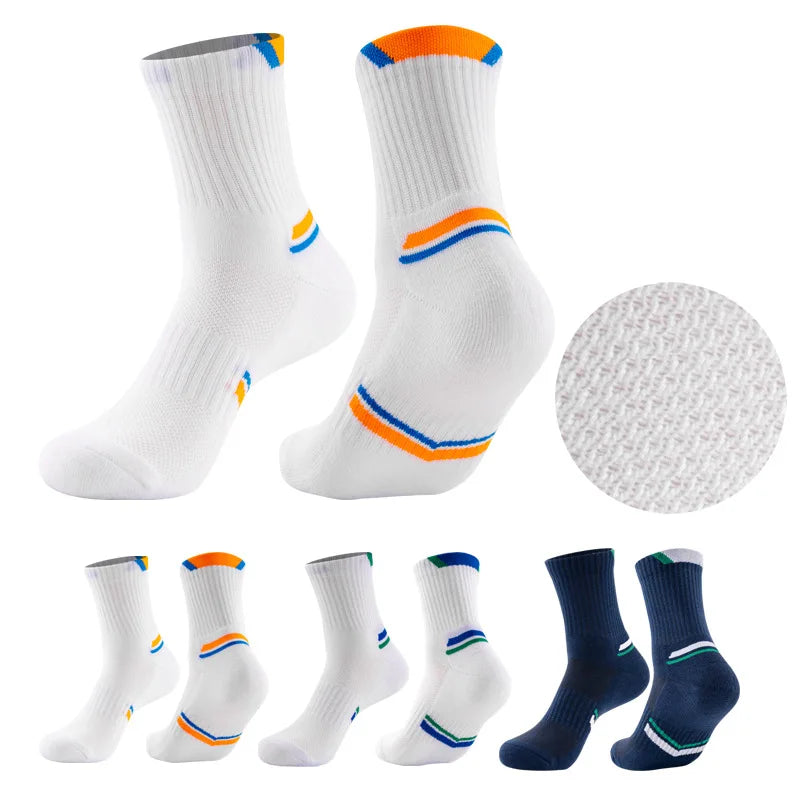 Crew Ankle Length Performance Athletic Socks Sports Men Women Running Badminton Socks Padded Breathable