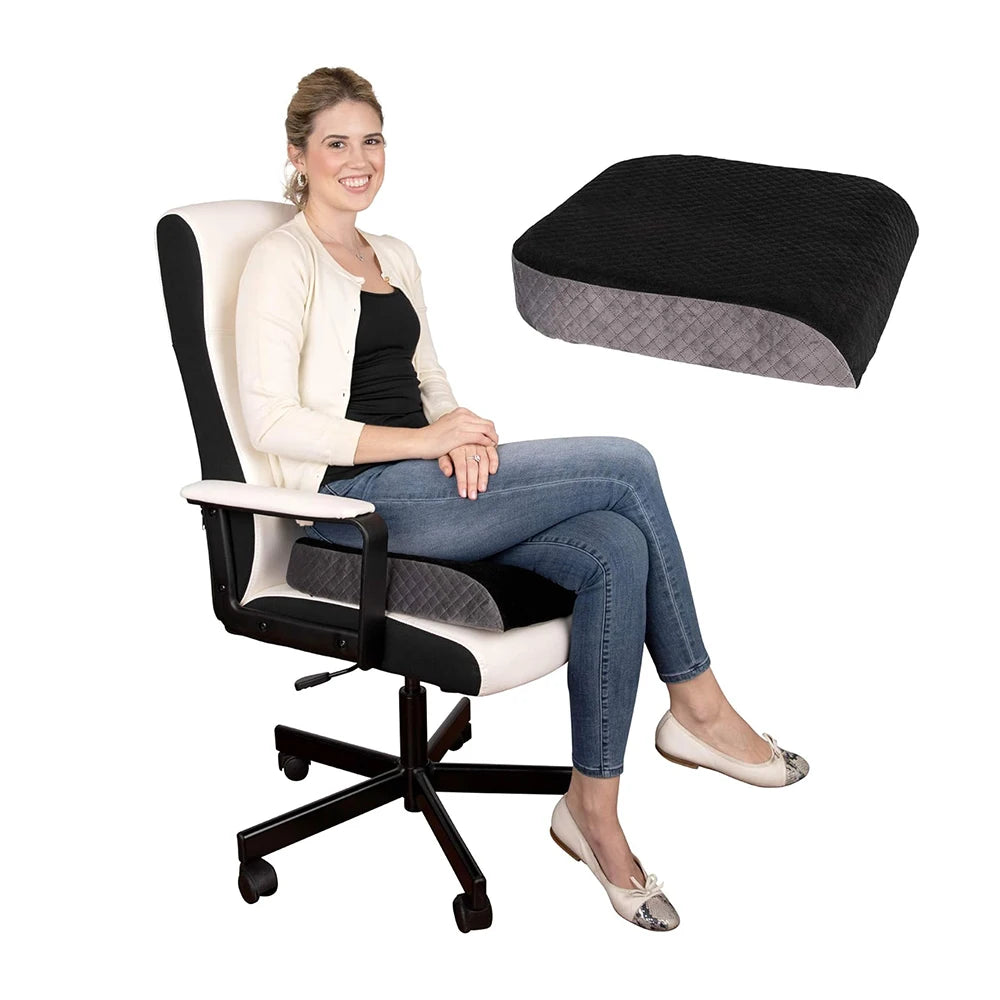 Seat Cushion Ergonomic Memory Foam Pressure Relief Orthopedic Seat Cushion for Office Chair