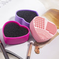 Hot Sale Portable Heart Shape Dryer Box Silicone Private Label Makeup Brush Cleaner