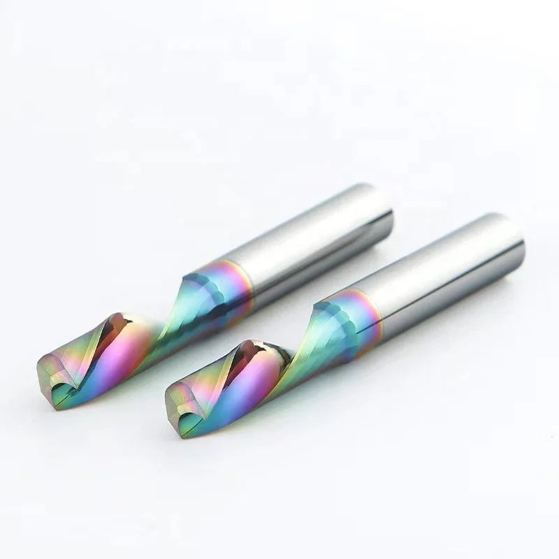 DLC Coated Single Flute Tungsten Steel Endmills for Aluminum Processing