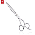 HUASIS HU49 Professional Stainless Steel 440C Pet Dog Grooming Cutting Scissors Straight Shears 7inch 61HRC Great Sharpening