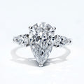 Ready to Ship MSR-1155 18K Gold Wedding Engagement Rings Pear Cut 3ct E VS1 Lab Grown Diamond Rings
