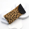 Ready Stock Brown Leopard Print Glasses Cases Sunglasses Bag Eyeglasses Pouches