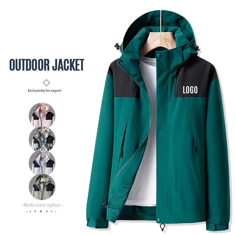 WDL Men's Outdoor Tactical Jacket Camouflage Waterproof Softshell Hoody Hiking Camping Jacket Coat Cargoes Jacket