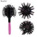 Wanmei Professional Drying Curly Hair Detangling 360 Degree Styling Salon 3D Hair Brush Ball  Creative Brush 3d Round Hair Brush