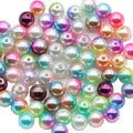 Wholesale Colorful Beautiful Round Ball Beads Colorful Gradient Jewelry Making Accessory for Decoration