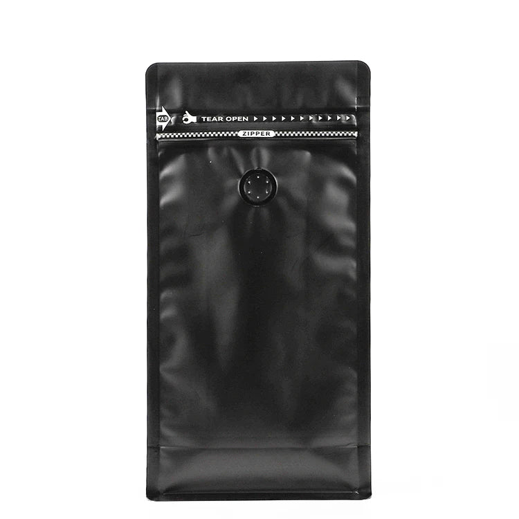Custom Printed Coffee Bags with Valve Custom Empty Packaging for Coffee Beans for Food and Grocery Use
