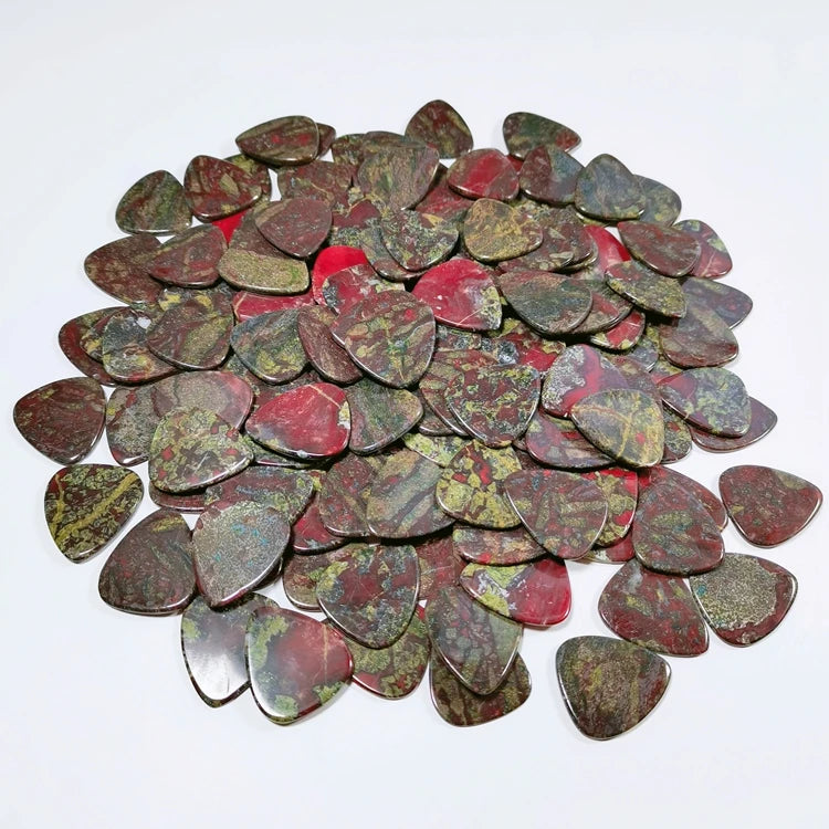Huiying Guitar Picks Parts Matte Nylon Guitar Picks Accept Custom Guitar Material Dragon Blood Stone Eco-friendly Wholesale Custom Abs