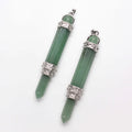 2026 Good Quality Crystal Pencil Shape Green Aventurine Pendant Wholesale Gemstone Pendants Healing Crystal Pendant