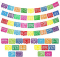 Hot Sale Mexican Banners Birthday Party Supplies 12 Patterns with String Party Fiesta Decorations Felt Mexican Fiesta Banner