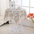 Custom Modern Floral Handmade Stretch Spandex Square Waterproof Disposable Tablecloth/Table Cover for Weddings & Parties Kangshi