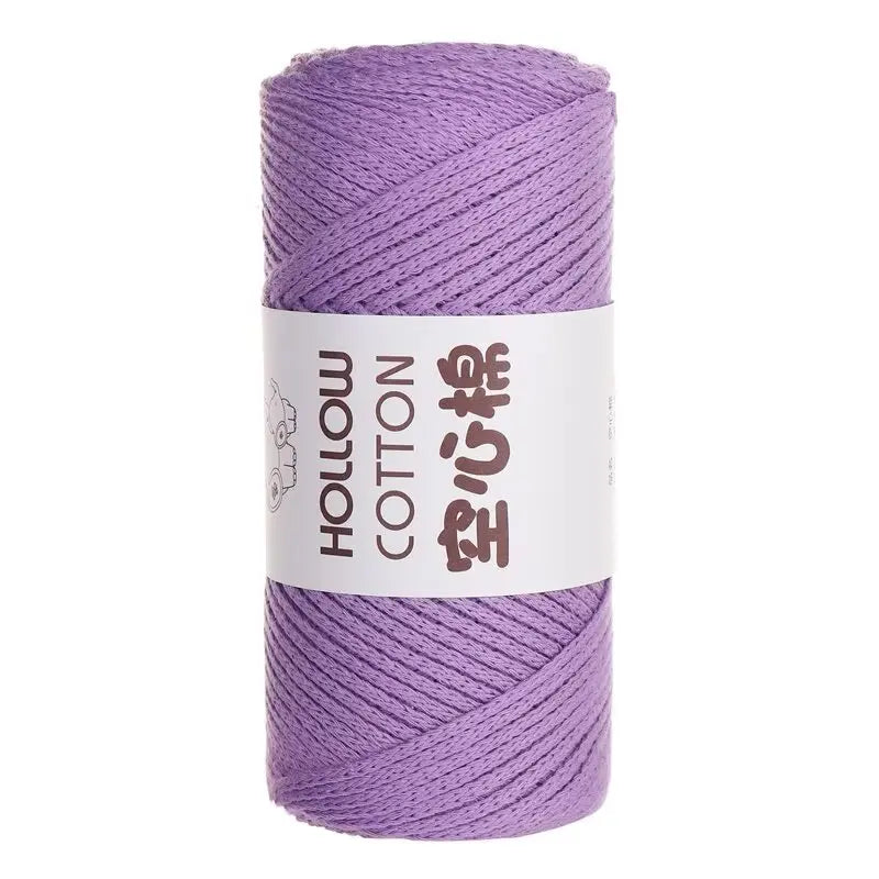 150g 150m Soft Cotton Tube Yarn Cotton Crochet Knitting Yarn Core-filled Cotton Crochet Yarn for Knitting