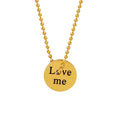 Wholesale Fashionable Jewelry Woman Necklace with Charm Pendant Letter Stainless Steel Plated 18K Gold Charm Necklace