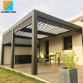 4x8m Automatico Louvered Patio Motorized Louver Roof Snowproof Metal Aluminium Pergolas and Gazebos Outdoor