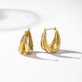YF5013 Minimalist Geometric Non Tarnish Jewelry 18k Gold Plated Stainless Steel U Shape Earring Chunky Hoop Earrings for Women