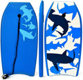 Factory Sales Premium Lightweight 37' EPS Surfboard for Kids Plaid Pattern Beach Use 20KG Load Capacity Wrist Leash Included