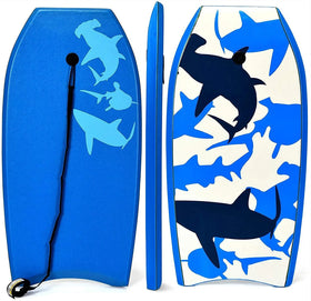 Factory Sales Premium Lightweight 37' EPS Surfboard for Kids Plaid Pattern Beach Use 20KG Load Capacity Wrist Leash Included