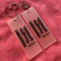 Handmade 3D Raised logo Transparent PVC Rubber Swing Tagclear Background Silicone Rubber Hangtag for Garment