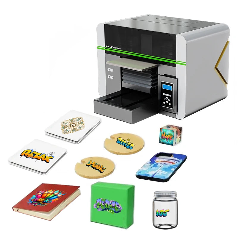 A3 Xp600 Dtf UV Printer Small Flat Wall Film Color Plastic Automation Press 600dpi Cursor Position System for Flex Marking