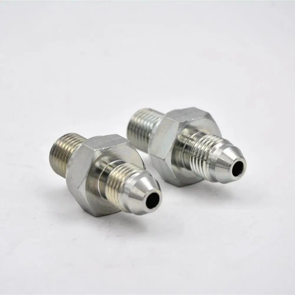 1JN High Pressure Smooth Carbon Steel Zinc Plated JIC Male NPT Male Forged Hose Fitting Adapter 1/4"-2" 3-Year Warranty