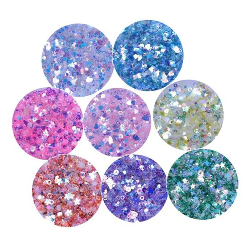 Nail Decor 500g Glitter Flower Heart Round Sequins for DIY Decoration Party Handmade Ornament