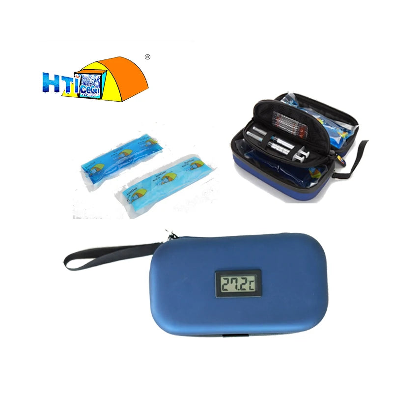 Diabetic Pen Protect Cooler Bag Case With Temperature Display Insulin Cooler Peptide Hormone Cooler Wallet