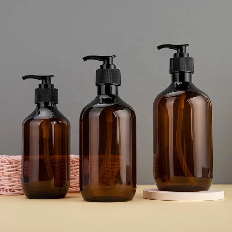 300Ml 400Ml 500Ml Plastic Empty Bottle Cosmetic Bottles Eyelash Lash Shampoo and Conditioner Bottles