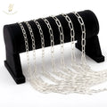 GP 1.6mm - 6mm Paperclip Bulk Chain Roll S925 Silver Permanent Jewelry Chains Jewellery Making Paper Clip Bulk Chains Wholesale