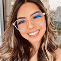 Round Women Glasses Vintage Design Spring Hinge Anti Blue Light Glasses UV400 Protection 6 Colors Myopia Hyperopia