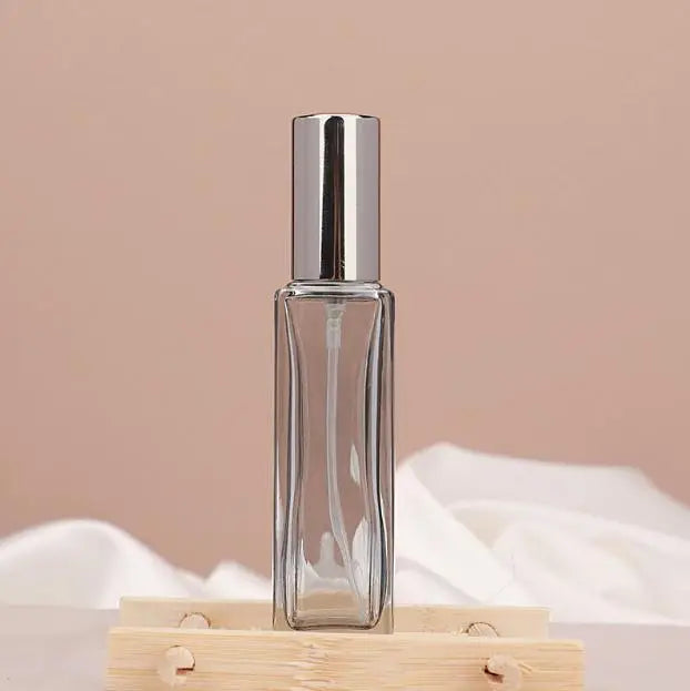 Wholesale New Gray Color Woman Men Fine Mist 5ml 10ml 20ml Empty Rectangular Thin Perfume Glass Spray Bottles