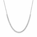 Factory Wholesale Customized 925 Sterling Silver Chain 2.5mm/3mm/4mm Cubic Zirconia Tennis Chain Necklace for Women