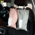 Ready to Ship Leather Kitchen Tissue Holder Car Napkin Holder Manufacture Wipes Dispenser Tissue Bag Box for Car