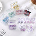 10pcs Per Box Cute Ball Design Non-Hurt Resin & Rubber Friendly Material Hair Rubber Band Ties for Girls Swiyi Brand