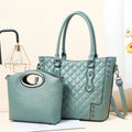 2022 New High Quality Simple Diamond Lattice Rivet Women Hand Bags Handbags Versatile Shoulder Cross Body Bag