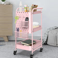 Wallybeauty Luxury Beauty SPA Furniture 3-tier Gold Stainless Steel Trolley