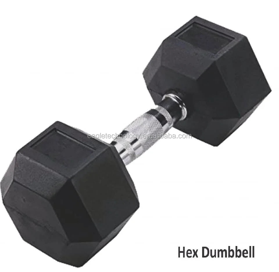 YG-GA010 Cast Iron & Steel Rubber Hex Dumbbell for Arms Exercise CE Certified 10-30kg