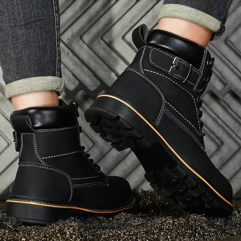GUYISA Brand Wear-resistant Anti-puncture Work Boots CE Steel Toe Safety Boots Factory Direct Sales