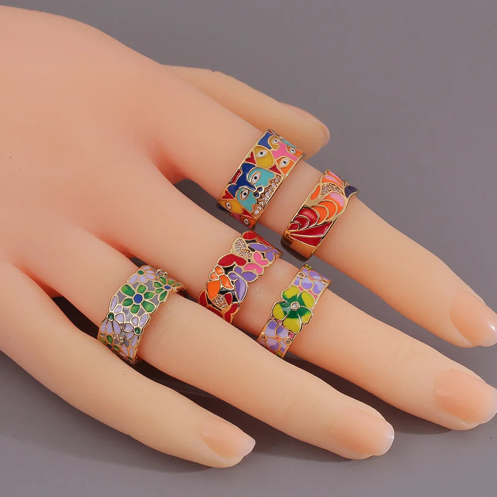 Future Angel New Style Women's Fashion Copper Ring Party Decorations Adjustable Size of Individual Tail Ring