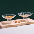 Wholesale Creative Elegant Striped Eco-Friendly Handmade Vintage Glass Fruit Bowls & Tray for Party Use Carton Packed