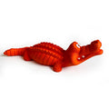 Durable Eco-Friendly Rubber Crocodile Squeaky Dog Chew Toy Low MOQ Interactive Pet Toy for Aggressive Chewers