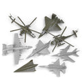 1:144 Plastic Military Hobby Models War Planes 8PCS Per Set Easy Build up Toys Kids Army Construction Models Mini Fighter Jets