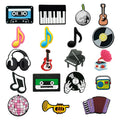 Wholesale Customized 2D DIY Rubber Clog Sandal Accessories Musical Notes Shoes Decorations & Instrument Shoe Charms